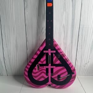 ALY & AJ Pelican Guitar Hero Nintendo Wii Pink Heart Controller PL-7535 (Read)